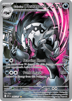 Galarian Obstagoon Ascended Heroes #245