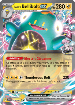 Iono's Bellibolt ex Ascended Heroes #70