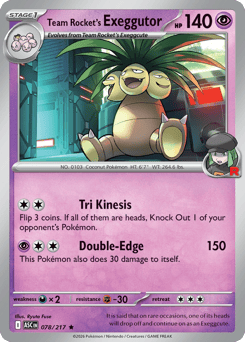 Team Rocket's Exeggutor Ascended Heroes #78