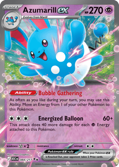 Azumarill ex Ascended Heroes #84