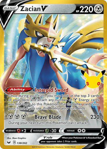 Zacian V — 30th Celebration: Classic Collection #138