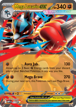 Mega Lucario ex Mega Evolution Black Star Promos #12