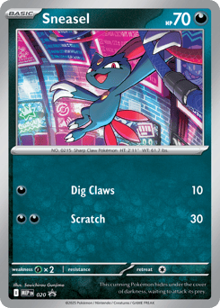 Sneasel Mega Evolution Black Star Promos #20