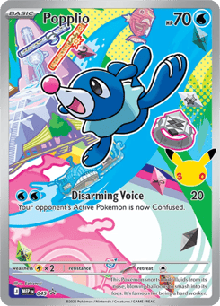 Popplio Mega Evolution Black Star Promos #45
