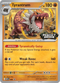 Tyrantrum Mega Evolution Black Star Promos #66