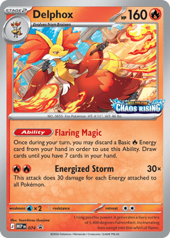 Delphox Mega Evolution Black Star Promos #74