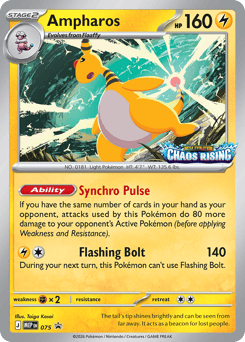 Ampharos Mega Evolution Black Star Promos #75