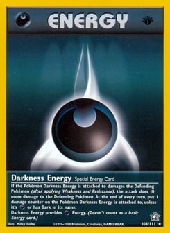 Darkness Energy Neo Genesis #104