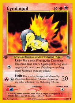 Cyndaquil Neo Genesis #56