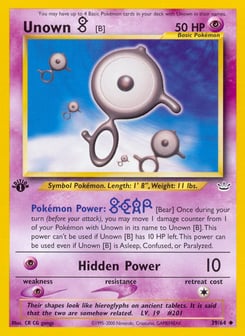 Unown [B] Neo Revelation #39