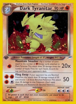 Dark Tyranitar Neo Destiny #11