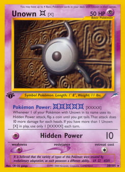 Unown [X] Neo Destiny #30