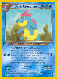 Dark Croconaw Neo Destiny #32
