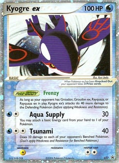 Kyogre ex Nintendo Black Star Promos #37