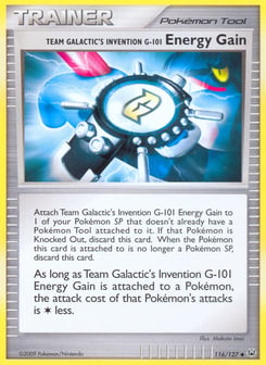 Team Galactic's Invention G-101 Energy Gain Platinum #116