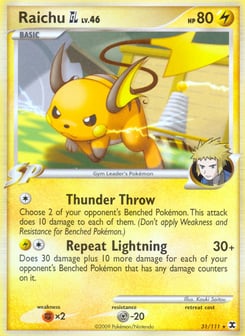 Raichu GL Rising Rivals #31