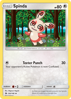 Spinda Sun & Moon #102