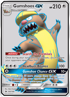 Gumshoos-GX Sun & Moon #145