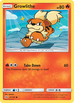 Growlithe Sun & Moon #21
