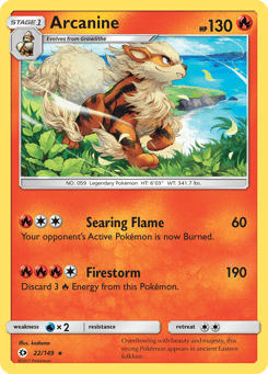Arcanine Sun & Moon #22