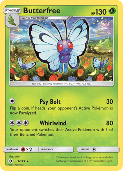 Butterfree Sun & Moon #3
