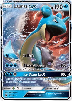 Lapras-GX Sun & Moon #35
