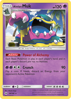 Alolan Muk Sun & Moon #58