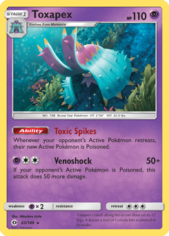 Toxapex Sun & Moon #63