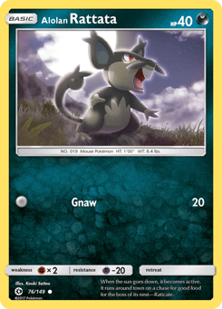 Alolan Rattata Sun & Moon #76