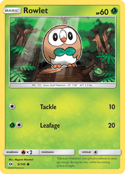 Rowlet Sun & Moon #9