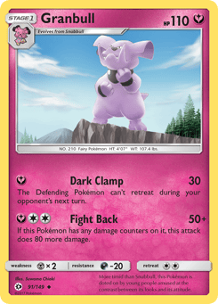 Granbull Sun & Moon #91