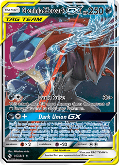 Greninja & Zoroark-GX Unbroken Bonds #107