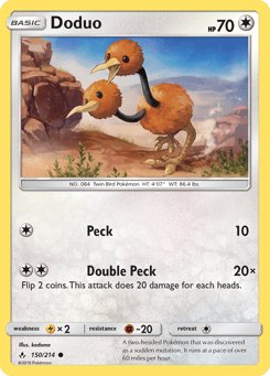 Doduo Unbroken Bonds #150
