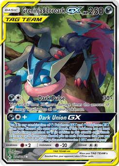 Greninja & Zoroark-GX Unbroken Bonds #201