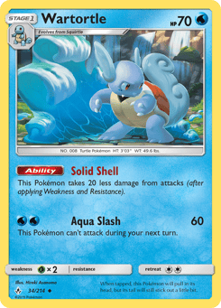 Wartortle Unbroken Bonds #34