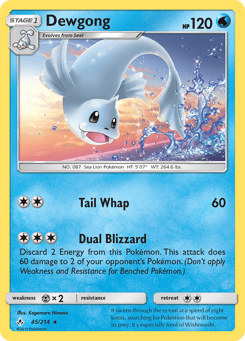Dewgong Unbroken Bonds #45