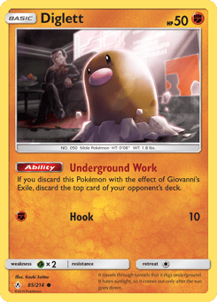 Diglett Unbroken Bonds #85