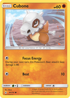 Cubone Unbroken Bonds #90