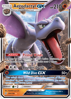 Aerodactyl-GX Unified Minds #106