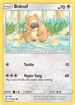 Bidoof Unified Minds #171