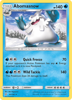 Abomasnow Unified Minds #42