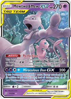 Mewtwo & Mew-GX Unified Minds #71