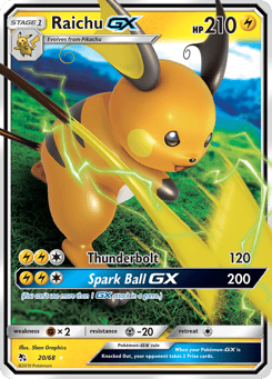 Raichu-GX Hidden Fates #20
