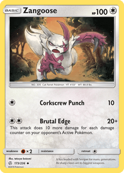 Zangoose Cosmic Eclipse #173