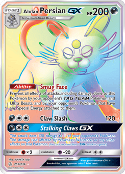 Alolan Persian-GX Cosmic Eclipse #257