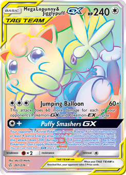 Mega Lopunny & Jigglypuff-GX Cosmic Eclipse #261