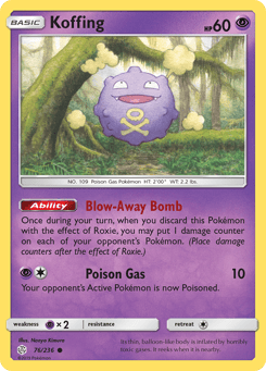 Koffing Cosmic Eclipse #76