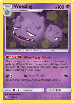 Weezing Cosmic Eclipse #77
