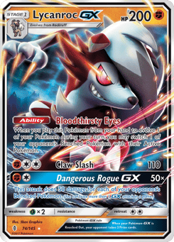 Lycanroc-GX Guardians Rising #74