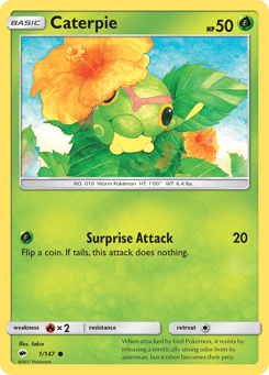 Caterpie Burning Shadows #1